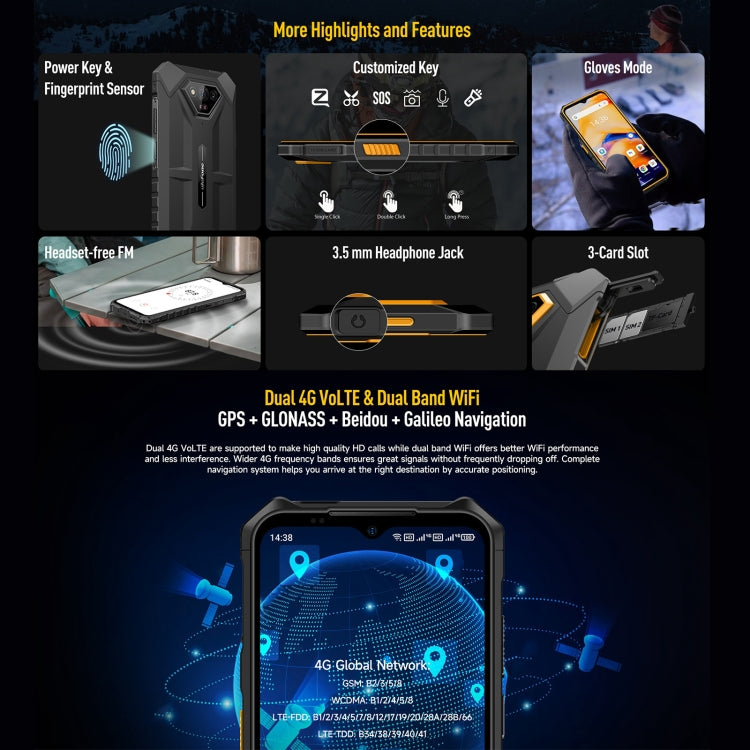 Ulefone Armor X13, IP68/IP69K Rugged Phone, 6.52 inch Android 13 MediaTek Helio G36 Octa Core, Network: 4G, NFC, OTG Ulefone Armor X13, IP68/IP69K Rugged Phone, 6.52 inch Android 13 MediaTek Helio G36 Octa Core, Network: 4G, NFC, OTG